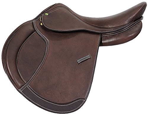 Henri de Rivel Pro Concept Close Contact English Saddle | Horse Riding Equestrian Saddle - Havana - 16.5 Regular