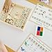 Melissa & Doug Deluxe Wooden Toy Stamp Set ABCs 123s Arts and Crafts Stamp Sets and Stencils 3+ Gift for Boy or Girl