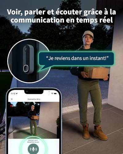 Kit Arlo Essential 2 caméras extérieures sans fil et intérieur 2K avec carillon
