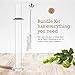 Brewer's Elite Hydrometer - for Home Brew Beer, Wine, Mead and Kombucha - Deluxe Triple Scale Set, Hardcase and Cloth - Specific Gravity ABV Tester (Hydrometer & Glass Test Jar Kit)