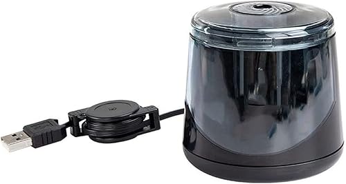 JITEM Sacapuntas Sacapuntas eléctrico para niños, con alimentación por USB, sacapuntas alimentado por batería, enchufe para lápices n. 2lápices de