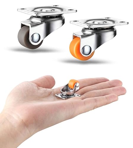 Poxiaoer Möbelrollen 8 Stück Mini Rollen