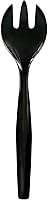 Party Essentials 18-Pack Black 10" Heavy Duty Plastic Serving Forks for Buffets, Parties, Weddings & Events