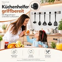 Neosmuk Magnethaken Schwarz,30kg Magnet Haken Extra Stark für Spind Organizer,Neodym Magnete,Haken Magnetisch Sehr Stark für Werkstatteinrichtung,Heckzelt,Grill,Kleiderhaken – Ansicht 5