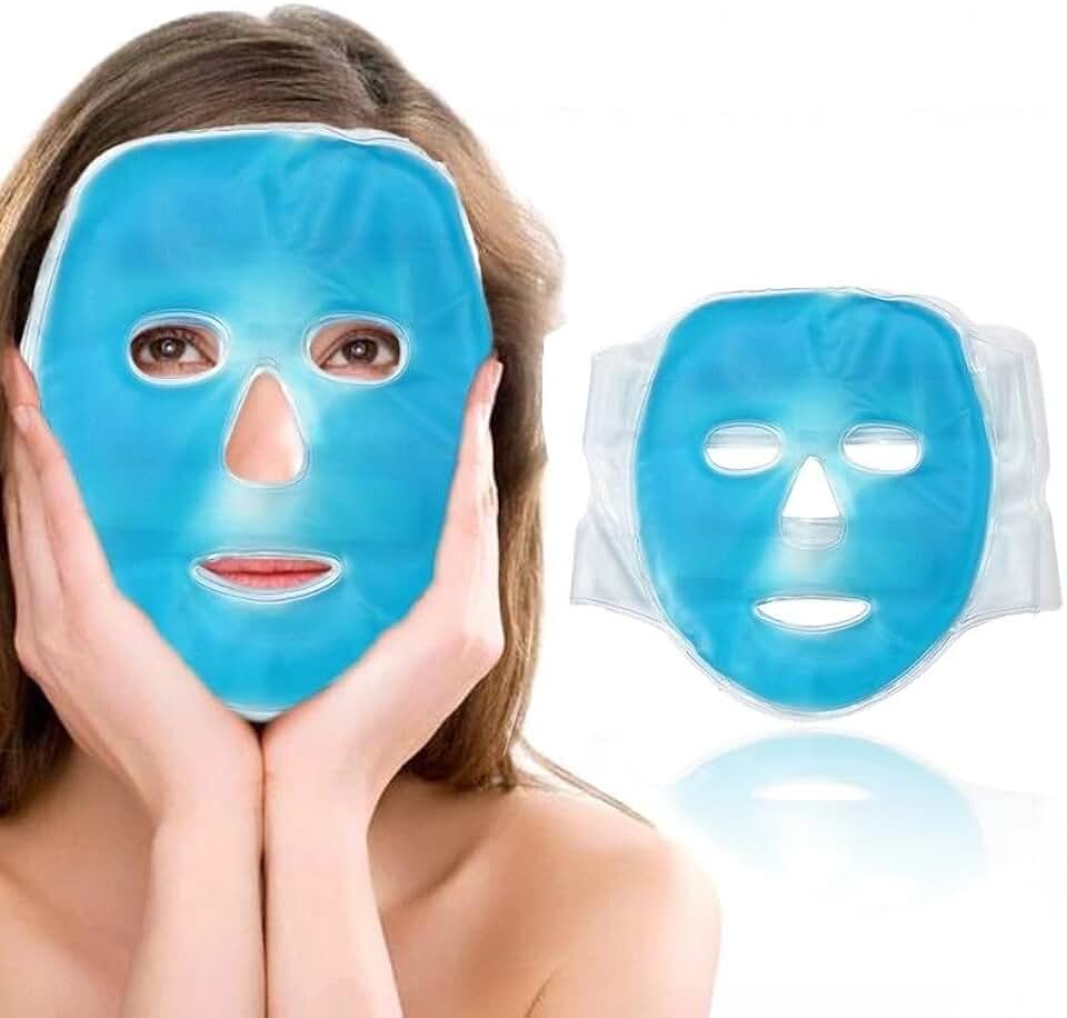 Máscara Térmica Rosto Facial Gel Quente Ou Fria Relaxante