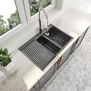 Couoko 33 Zoll Drop-In Küchenspüle Edelstahl