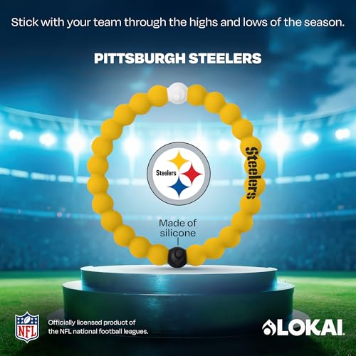 Lokai NFL Football Collection Beaded Bracelets for Men & Women - Silicone Jewelry Fashion Bracelet Slides-On for Comfortable Fit2