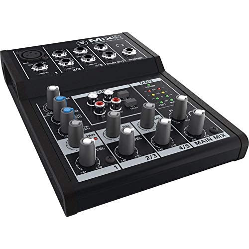 Mackie Mix5 5-Channel Compact Mixer With Padded Nylon Mixer/Equipment Bag #TOP1