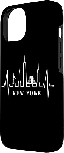 Miniatura 5 de Funda para iPhone 13 Pro New York Skyline Heartbeat Statue Of Liberty I Love New York