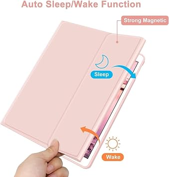 Samsung Galaxy Tab S9 FE / S9 Case Wireless Keyboard Case Mobax Turkish X510 X516 X710 X716 X718 Pink On