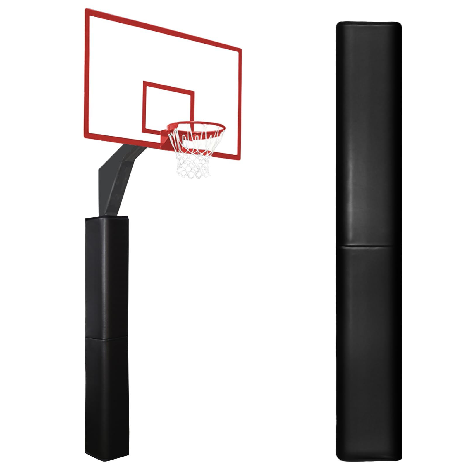VANCL Basketball Pole Padding Outdoor Square Pole Pad Wrap Around Square Pole Padding Waterproof Durable Basketball Pole Pads for Protection(Fit 4''x4'',5''x5'',6''x6''Pole-6 Feet Tall)