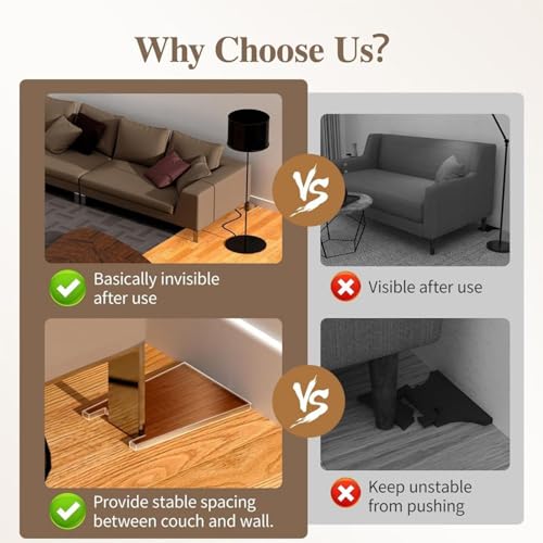 Tapón de sofá invisible para mantener tus paredes impecables en el hogar 5