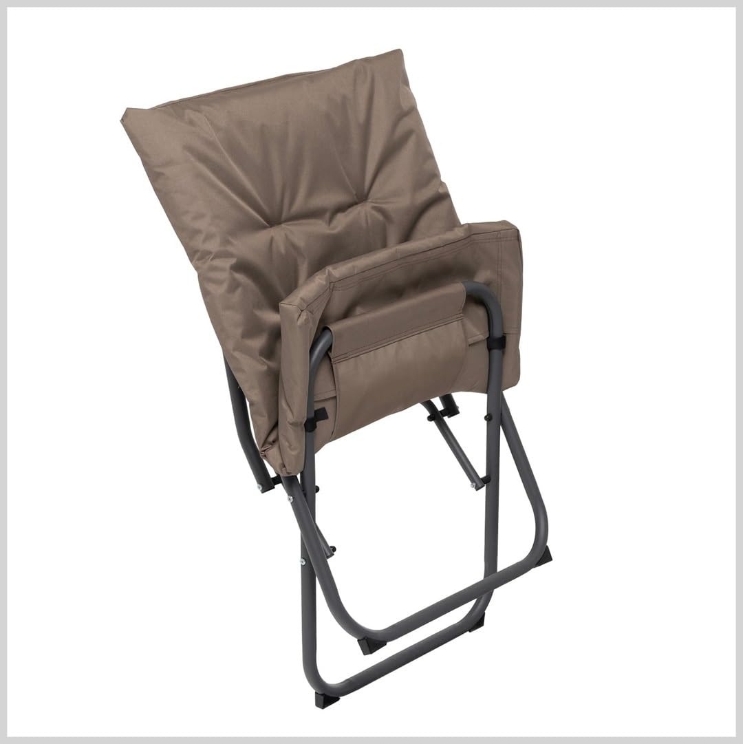 798107 Set 4 Pezzi Salotto Pieghevole, Divano e 2 Poltrone Compreso di Cuscini, Tavolo con Top Vetro 60x40 cm, Salottino per Terrazzo Balcone Giardino Molto Comodo ALTA QUALITA'