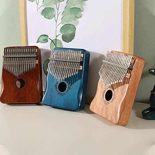 Btuty 17 Teclas Kalimba Africano Polegar Dedo Piano Madeira Kalimba Instrumento Musical Portátil