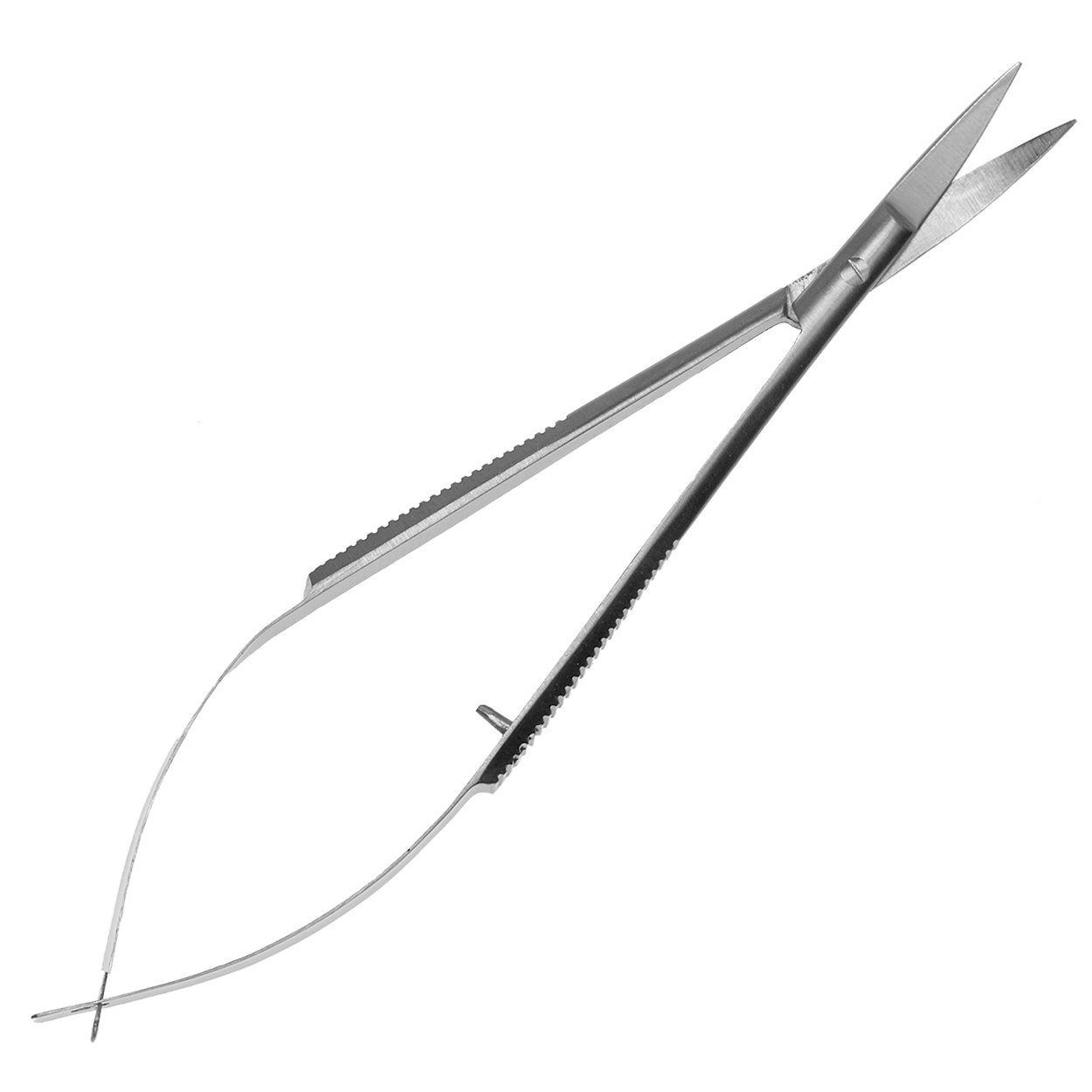 May - Mikroschere mit gebogener Schneide aus Edelstahl