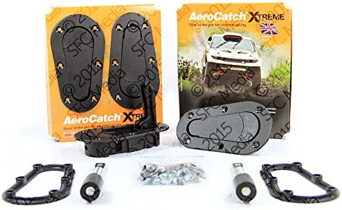 AeroCatch 120-4000 Xtreme Plus Flush Hood Latch and Pin Kit - Black
