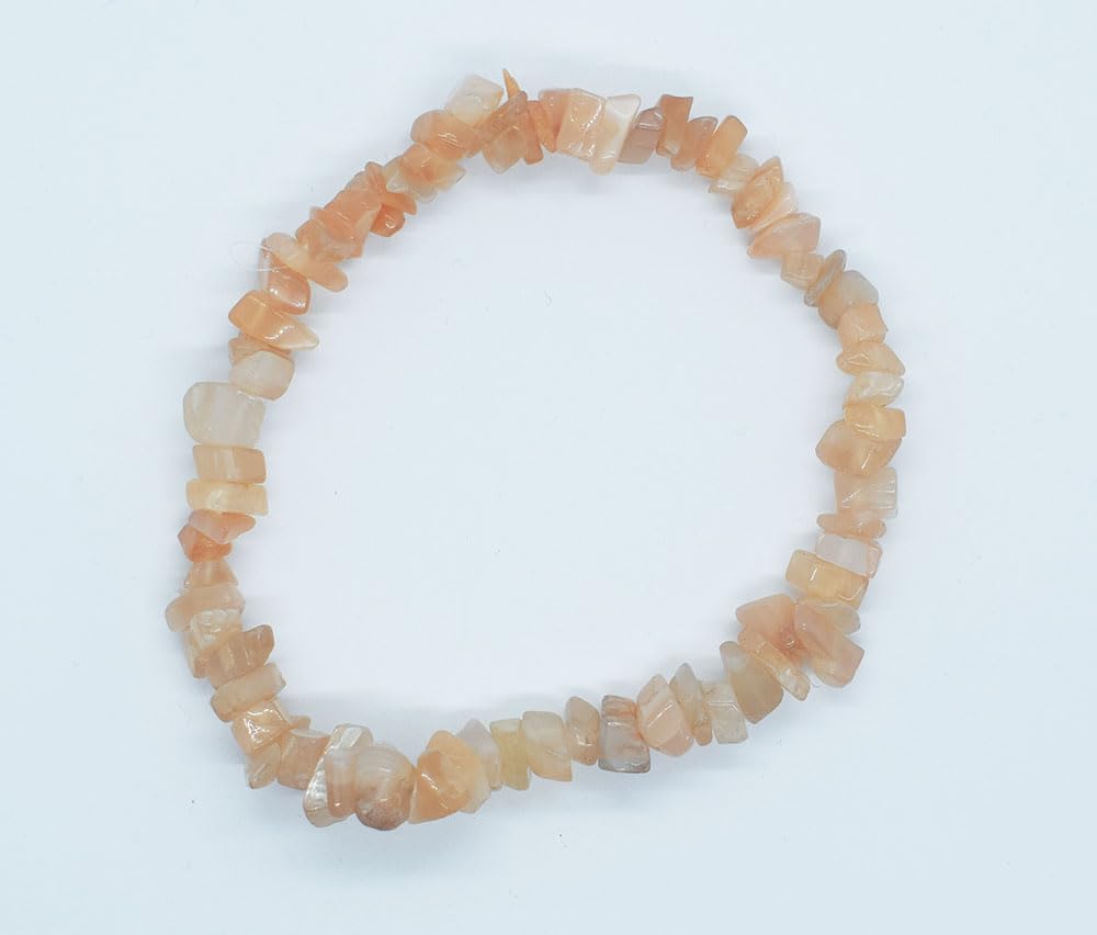 Cleopatra Peach Bracelet Chip Moonstone