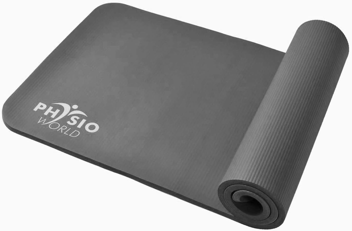 PhysioWorld Exercise Mat NBR Fitness Mat - Multi Purpose | 183cm x 60cm x 10/15mm | For Pilates, Sit-Ups, Planks, Stretching, Push-ups, Home, Gym - Perfect for Men, Women & Kids