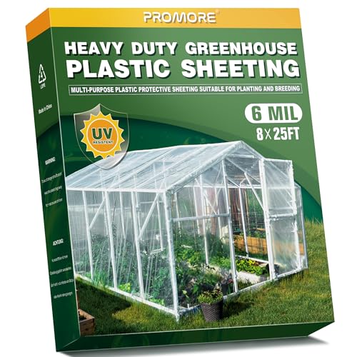 PROMORE 6 Mil 8x25 ft Greenhouse Plastic Sheeting