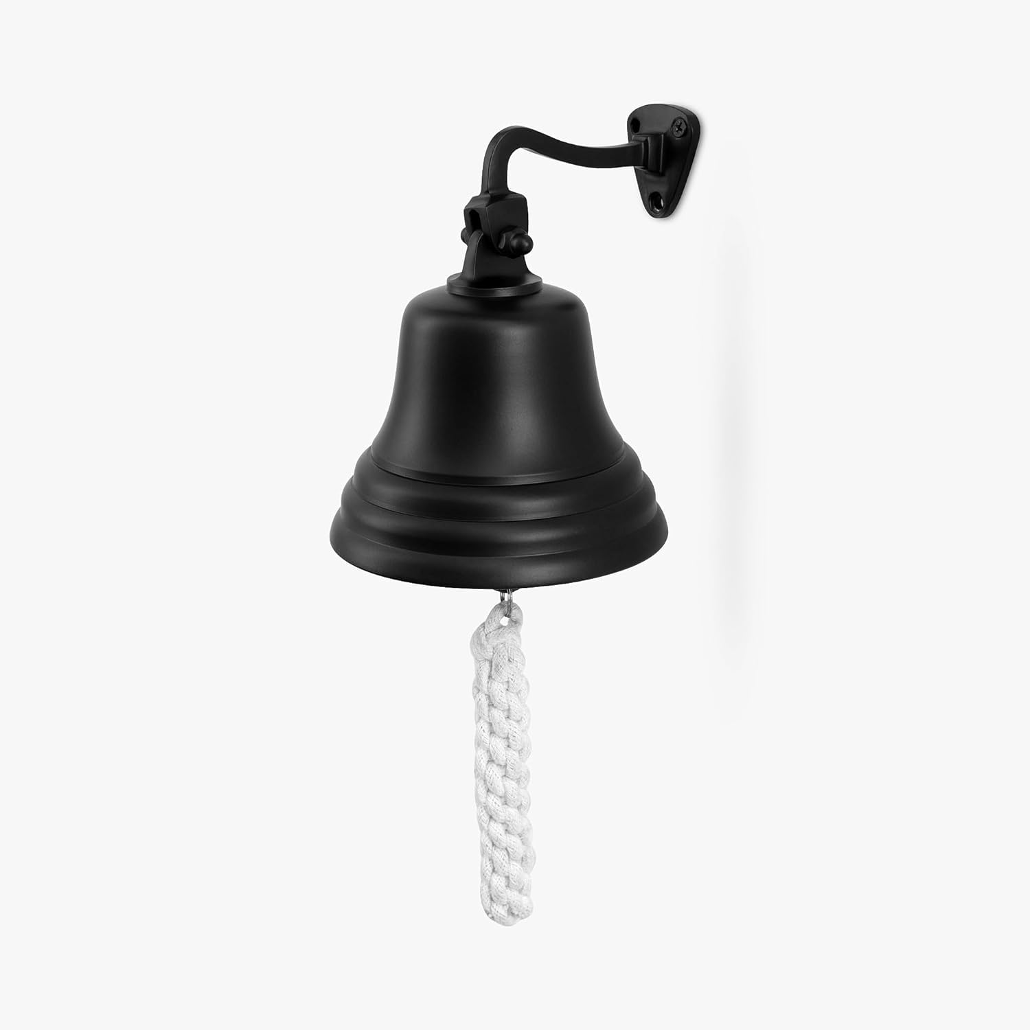 ACL Bar Home Pub Accesorios Timbre de Mano - Timbre de Barra montado en la Pared Decoraciones náuticas - Timbre Negro único con Sonidos Fuertes y nítidos Ideal para Navidad, Pub de 10 Pulgadas