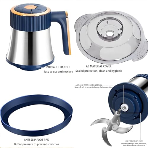 Image of 2 L Electric Meat Grinder & Food Chopper with 304 Stainless Steel Bowl 4 Blade Powerful Multi-Function Vegetable Mincer,Egg Beater Easy Clean,Dishwasher Safe,Non-Slip Base [800 W,220V-240V,50~60Hz]