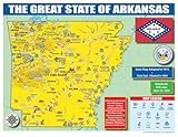 Gallopade Publishing Group Arkansas State Map for Students - Pack of 30 (9780635106315)