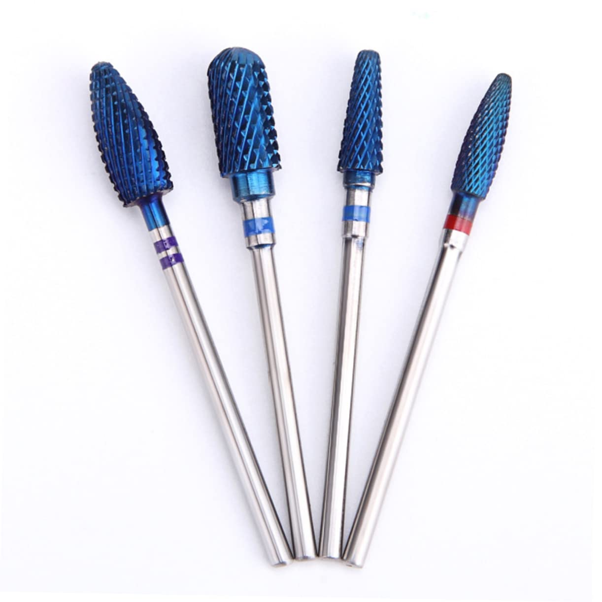 Healeved 2pezzi Punta Per Trapano Unghie Acciaio Tungsteno Strumento Di Lucidatura Per Nail Art Testa Di Macinazione Resistente e Compatta Per Unghie e Morta Per Manicure e Pedicure