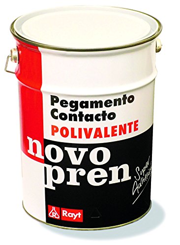 Rayt 004-23 Novopren Polivalente pegamento de contacto para multitud de materiales: estratificados plásticos, goma, corcho, moqueta y pavimentos de PVC, 5l