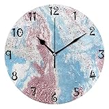 pendule en marbre vert Alimentation par piles: les horloges murales nécessitent une pile AA (non fournie) pour être alimentée, ce qui permet de suspendre le mur à votre maison.