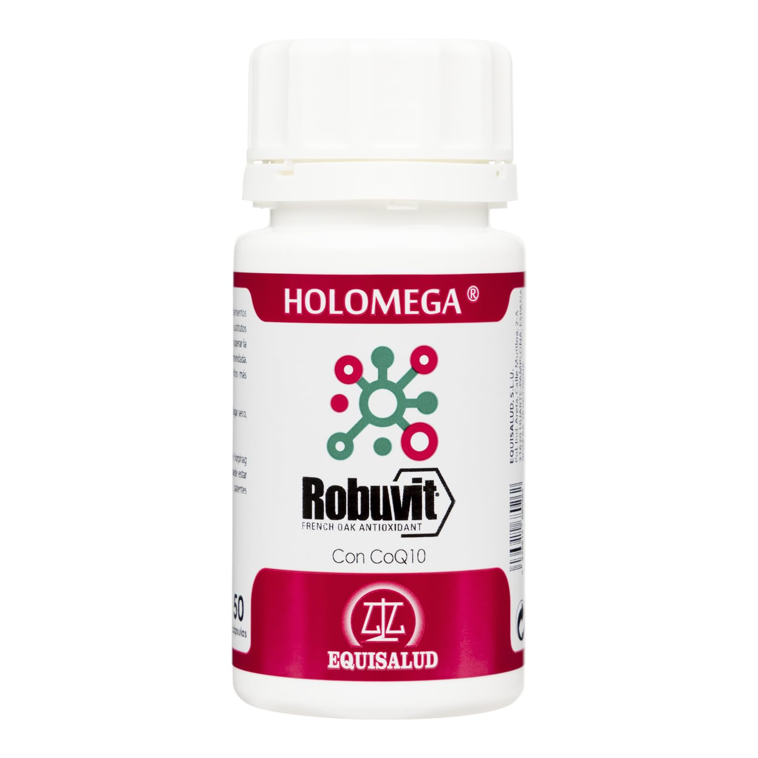 Equisalud - Holomega Robuvit con CoQ10 | Roble francés | 50 cápsulas