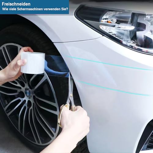 Lackschutzfolie Auto Transparent, Kantenschutz Transparent Auto 7cmx10m, Einstiegsleisten Aufkleber Blasenfrei Mit Schaber Universal Lackschutzfolie für Auto Fahrrad Motorrad