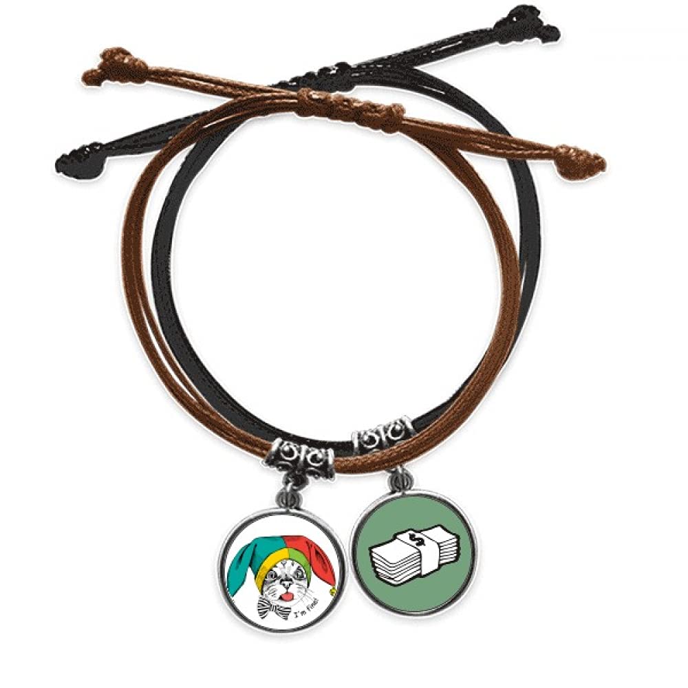 Pulsera animal mascota gato blanco de cuero cómoda que no irrita la piel 3