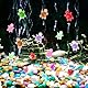 300 Stück Mini Leuchtende Schildkröten Mini Schildkröten Harz Kleine Schildkrötens aus Kunstharz Minis Harz Kleine Kundtharz Turtle Figuren für Gartendeko, DIY Micro Landschaft Szenen