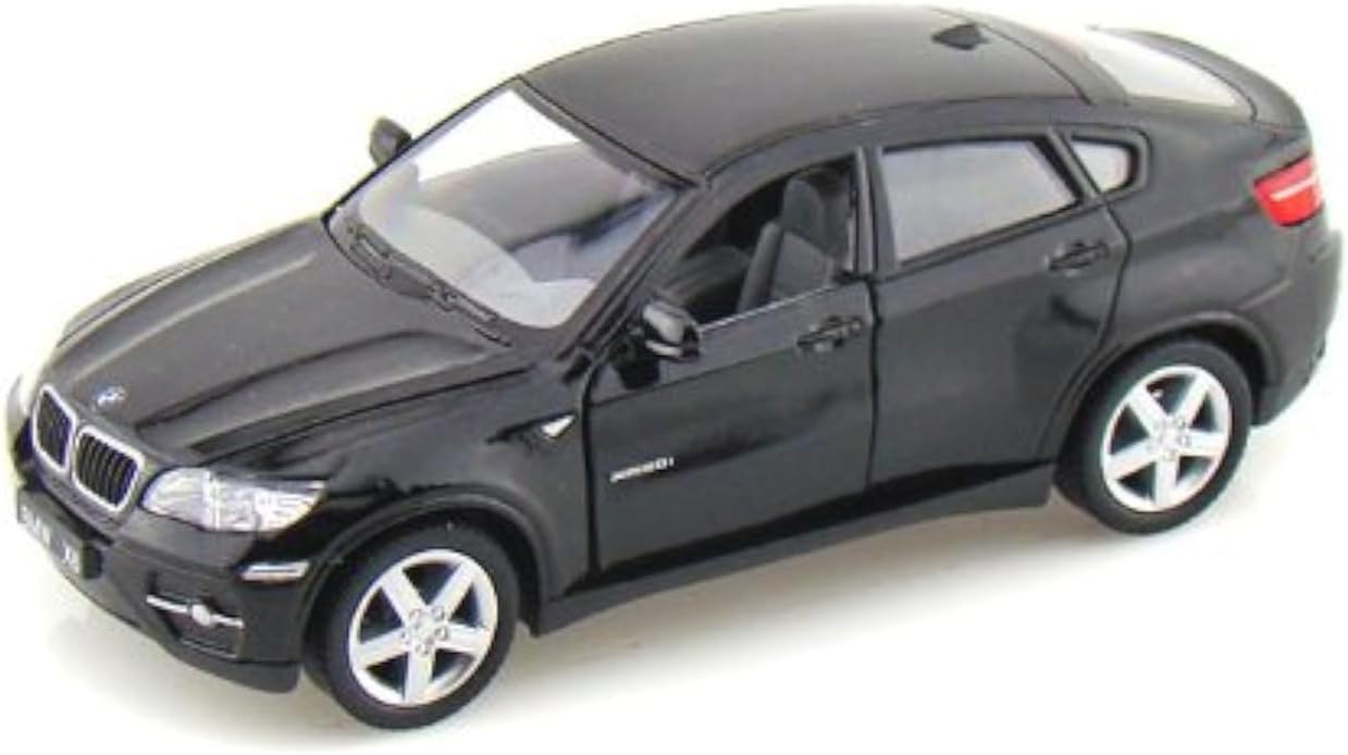 KiNSMART BMW X6 – Modelo de metal fundido a presión a escala 138 de 5 pulgadas, color negro