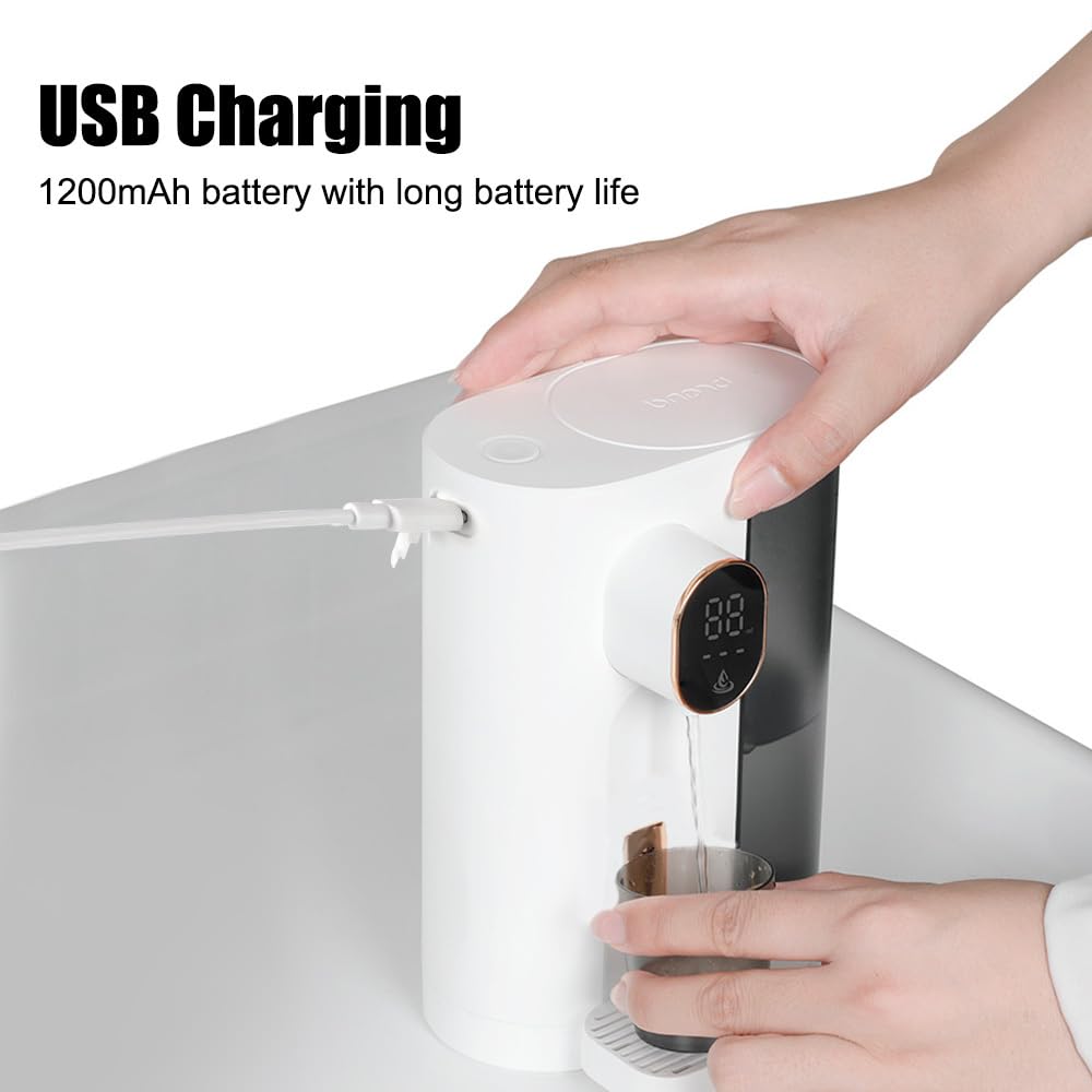 Dispenser per Colluttorio Automatico, 600 ML Distributore per Collutori Ricaricabile da Parete, Erogatore di Collutorio 3 Livelli di Erogazione con 2 Tazze Magnetico per Bagno