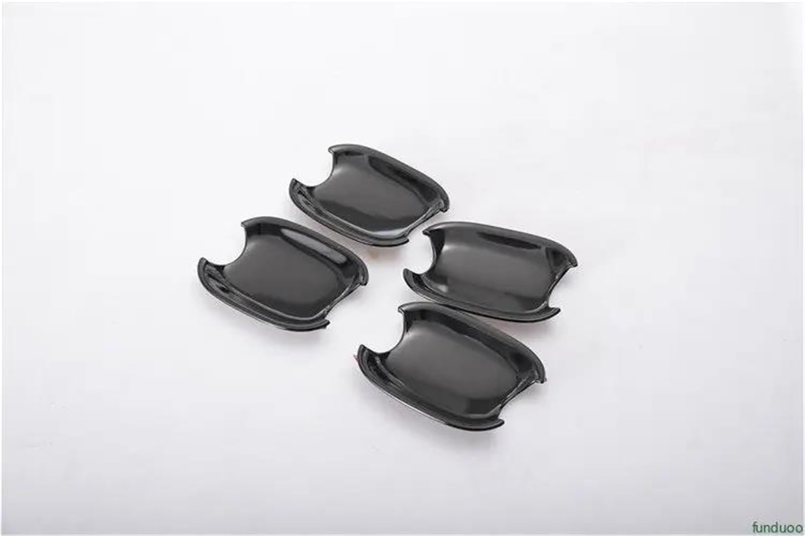 Piwine Style 4 For A4 B8 2009 2010-2016 Black Chrome Car Door Handle Cover Sticker Styling Accessories Cover Assembly(Style 4)