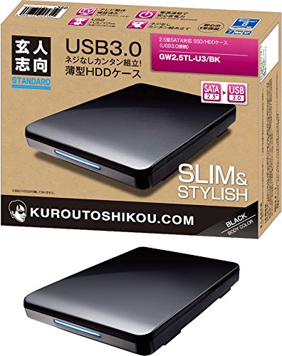 Amazon | 玄人志向 SSD/HDDケース(ブラック) 2.5型 USB3.0接続 AC