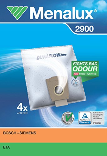 Menalux 2900, Duraflow, 4 Staubbeutel, Weiß