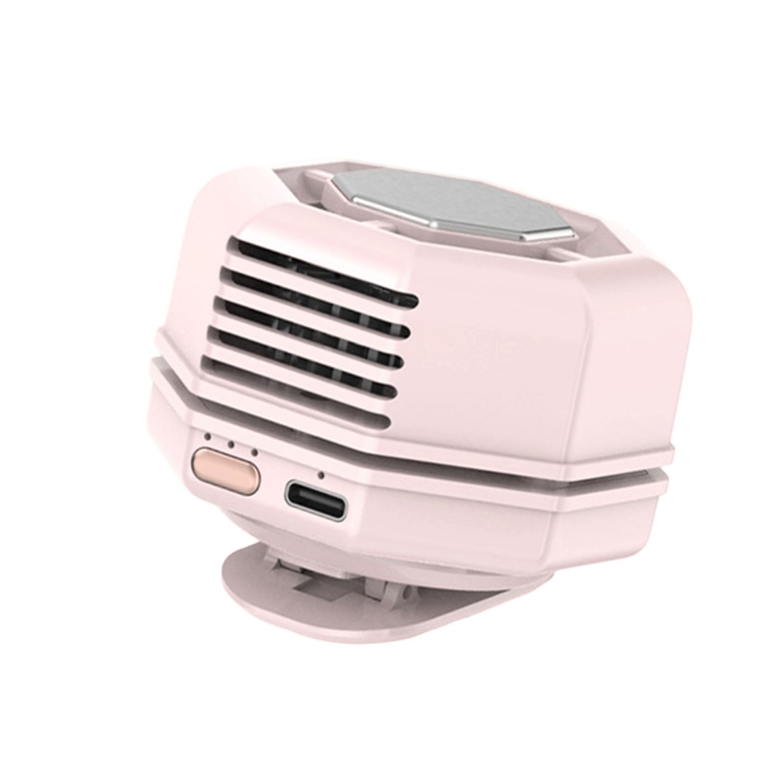 Mekalero A Mounted Cooling Fan 3 Djustable Speeds 1000Mah Rechargeable Battery Portable Bladeless Desk Fan Bs Luminum Lloy Texture For Outdoor Travel