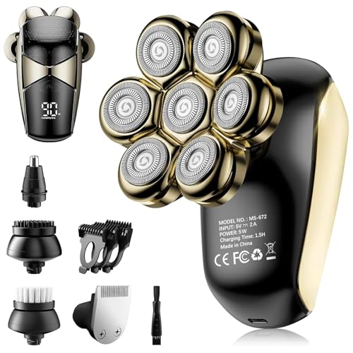 Detachable Head Shavers , SHPAVVER 5-in-1 Electric...
