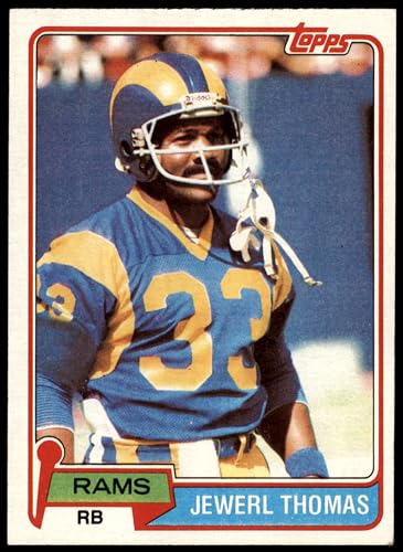1981 Topps #98 Jewerl Thomas Los Angeles Rams (Football Card) EX Rams San Jose St