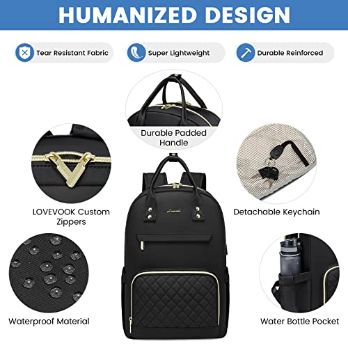 LOVEVOOK Quilted Laptop Backpack for Women #TOP19