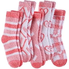 5 Pairs Pink Heart a