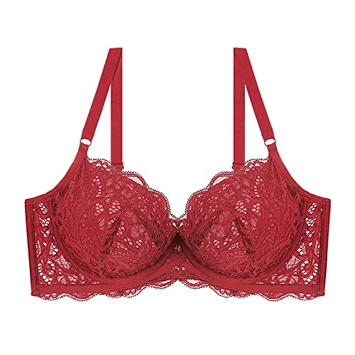 Soutien-gorge minimiseur WENJUN rouge pour une silhouette parfaite sous vos vêtements
