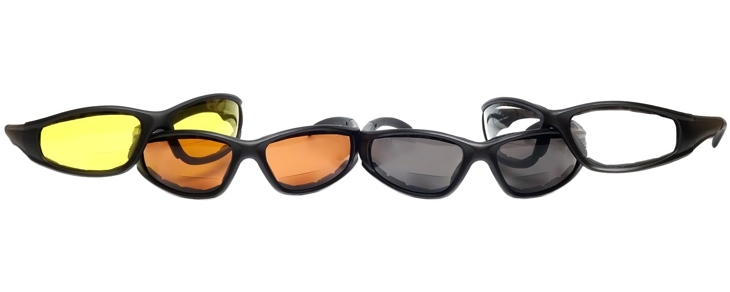 Calabria 23BF - Gafas de seguridad bifocales "Sportster" protección UV en cobre (+3,00)