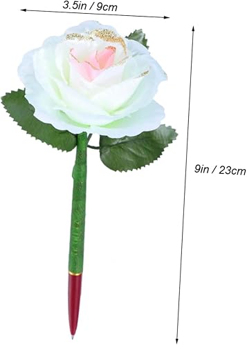 Miniatura 4 de STOBOK Bolígrafos de gel rosa 12pcs bolígrafo p Student Pen rosas blancas papelería creativa