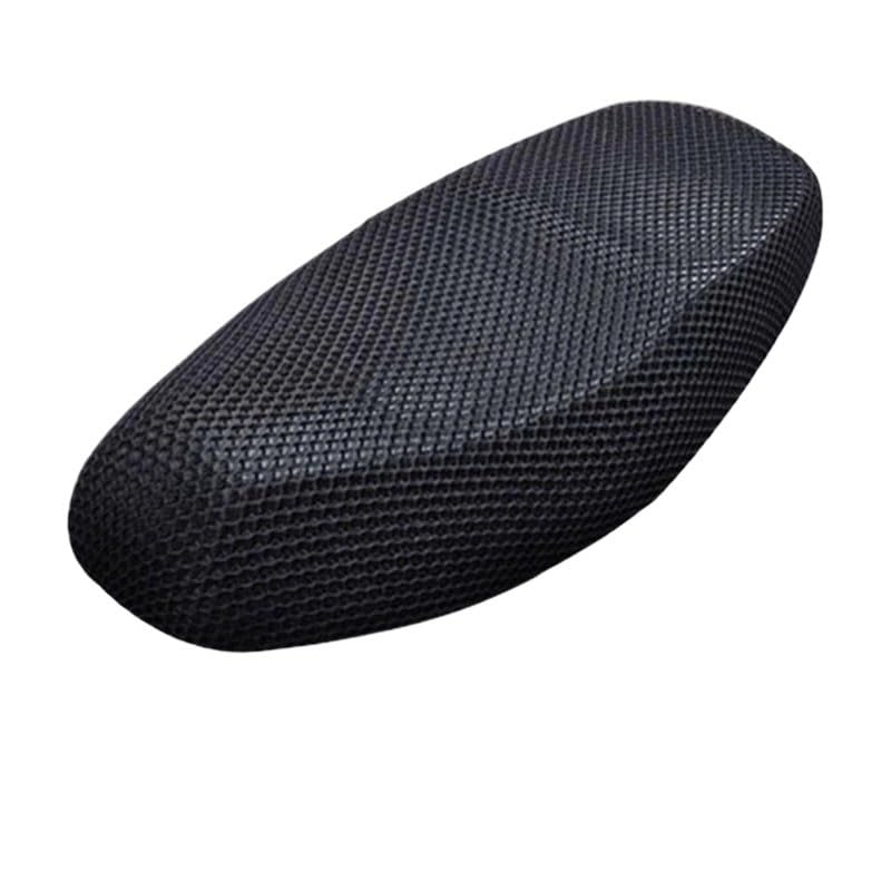Housse de siège moto noir antidérapante filet respirant coussin de selle confort universel