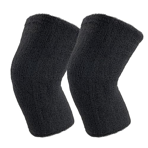 Cysocool 1 Paare Dicke Baumwolle Kniewärmer Winter Warme Knieschoner Therapie Arthritis Kaltes Knie Schmerzlinderung Kniebandage Thermische Knieschützer Ärmel Knieprotektor für Fahrrad Motorrad