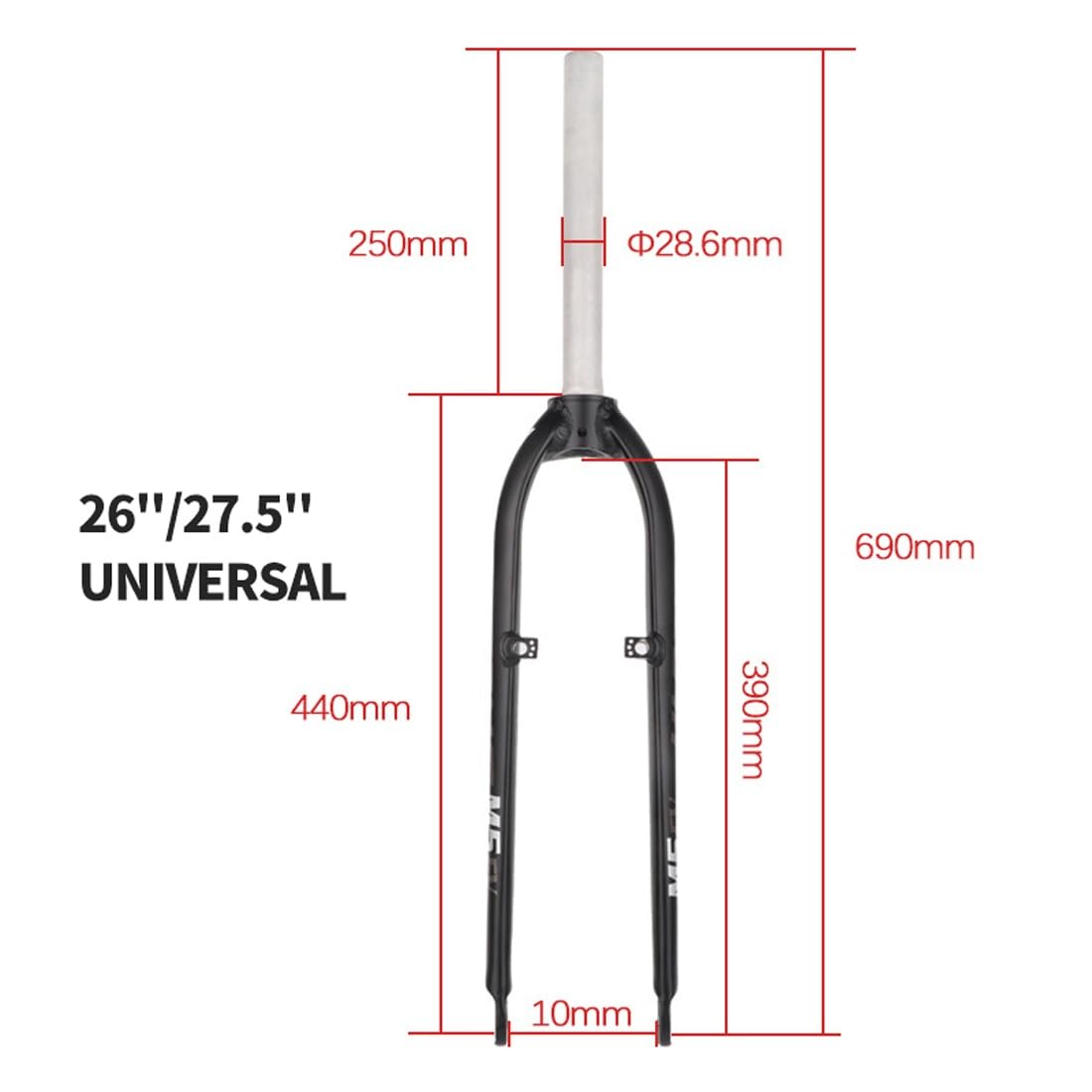 Amazon.co.jp: マウンテンバイク用リジッドフォーク 26 27.5 MTB用