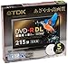 Produktbild TDK DVD-R DL(Long Dual Layer Disc) CPRM Support 8,5 GB 215 min 2-8 x White Wide Inkjet Printable 5 mm Slim Case DR215DPWB5S (Japan Import)
